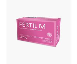 Fértil M Vecos para Ayudar a la Fertilidad de la Mujer | Suplemento Vitamínico con Inositol, Vitamina C y Ácido Fólico | Ayuda a la Concepción, Embarazo y Regular Actividad Hormonal