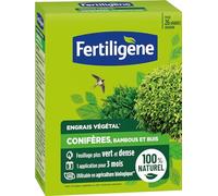 FERTILIGENE FEGCOB650 - Fertilizante vegetal de coníferas, bambú y boj 650 g - Follaje más verde y denso - Solo 1 aplicación en 3 meses - Hasta 26 árboles - Producto 100% natural con zeolita