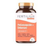 FERTILIUM - Vitaminas Prenatales para Embarazo - Ácido Fólico + Inositol + 11 Vit + 9 Minerales + Q10-60 Cápsulas