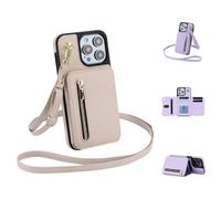 Fertilvrsus Phone Case, Fertilvrsus Wallet Case, PU Leather Flip Cover with Hand Strap, with Card Slots, Crossbody Lanyard (White,A72 4G/5G)