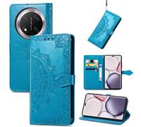 Fertuo Funda para Honor Magic 7 Lite 5G, Carcasa Libro con Tapa de Cuero Piel con Ranuras de Tarjeta, Soporte, Cierre Magnético [Mandala] Wallet Case Flip Cover para Honor Magic 7 Lite 5G, Azul