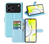 Fertuo Funda para ZTE Blade A76, Carcasa Libro con Tapa de Cuero Piel Wallet Case Flip Cover Fino con Soporte, Hebilla Magnetica y Ranuras para Tarjetas, Azul