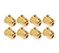 Férula de Cuerda de Guitarra 8 Piezas bajo Resistente Al Desgaste a Través del Cuerpo Hebilla Aleación Elegante para Reemplazo (Oro)