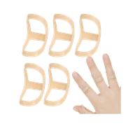 Férula de dedo para dedo elástico, paquete de 5 con diferentes tamaños Beige Size 10+11+12+13+14