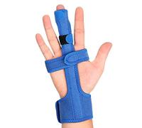 Férula de Dedo, Soporte para Férula de Dedo Dedo Gatillo, Férula de Dedo en Gatillo con Muñequera, Férula de Dedo de Mazo, Corrector de Dedo Enderezadora de Dedo para Anillo Meñique Enderezamiento