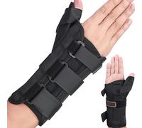 Férula de espina para pulgar y muñeca, soporte de muñeca ajustable para túnel carpiano, artritis, tendinitis, esguinces y tensión (muñequera para pulgar, derecha)