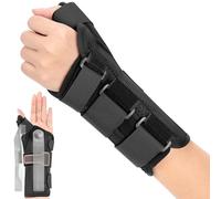 Férula de espina para pulgar y muñecas, tirantes ajustables para la artritis, túnel carpiano, lesiones de tejidos blandos e inmovilizador de pulgar grande a la izquierda