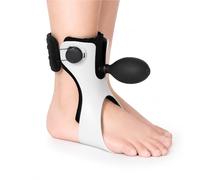 Férula de Pie Caído AFO para Caminar - Versión Inflable Órtesis de Tobillo Ajustable para Ictus Esclerosis Múltiple Fascitis Plantar y Tendinitis de Aquiles(Izquierda,S)