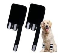 Férula de pierna de perro - 2 piezas de tobillera canina, manga reflectante para entrenamiento al aire libre, soporte de lesiones con ajuste seguro, equipo para mascotas, soporte protector para