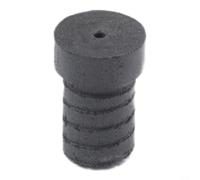 Férula de repuesto para taco de billar de 13,3 mm de diámetro superior para reparación de piscinas, collar de punta de plástico fenólico o ABS con 20,3 mm de altura, negro o blanco (negro)