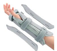 Férula de soporte para antebrazo y muñeca, férula inmovilizadora de antebrazo, férula de muñeca transpirable para túnel carpiano, mejorada con doble férula, ideal para dolor de muñeca, esguinces,