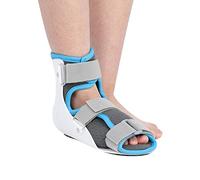 Férula De Tobillo para Botas para Caminar, Abrazadera De Soporte De Caída De Pie Cómoda Y Transpirable, Bota De Fractura De Soporte De Tobillo De Pie Estable,Left,S