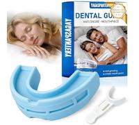 Ferula Descarga Bruxismo,Protector Dental, Férulas Dentales, Reutilizable Protector Bucal Para Dormir, Mejora la Del Sueño, Azul Claro