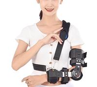 Férula estabilizadora de codo postoperatoria ajustable con cabestrillo for dislocación y síndrome del túnel cubital izquierdo(Right)