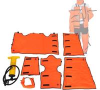 Férula inflable de emergencia de PVC, juego de 7 férulas de aire portátiles de primeros auxilios con bomba, inmovilización de cuerpo, extremidades y columna cervical, radiografías