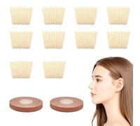 Férula nasal termoplástica y cinta de elevación facial, sin alcohol, kit de fijación y elevación de nariz sin electricidad, clip de nariz trapezoidal reutilizable y vendaje elástico, accesorio de