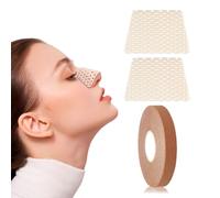 Férula nasal termoplástica y cinta de elevación facial, sin alcohol, kit de fijación y elevación de nariz sin electricidad, clip de nariz trapezoidal reutilizable y vendaje elástico, accesorios de