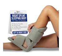 Férula nocturna acolchada de 90 grados inmovilizante para dormir botas de recuperación para fascitis plantar, pie caído, inflamación de Aquiles, espolones del talón y más por Brace Direct
