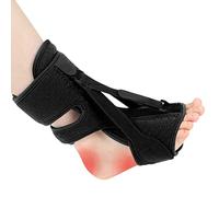 Férula nocturna mejorada para fascitis plantar, soporte para alivio de fascitis plantar, 3 correas ajustables, alivio de la fascitis plantar, férula nocturna, fascitis plantar, caída de pie,