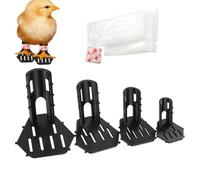 Férula para patas de aves de corral, soporte de pato reutilizable, kit de vendajes de alineación de 8,2 x 8,6 cm para arte moderno, suministros profesionales para el hogar, kit de reparación diaria