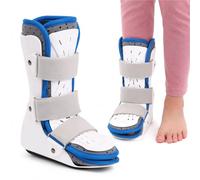 Férula para Pie Equino Niños Soporte de Tobillo Infantil Ortesis Estabilizadora para Rehabilitación de Esguinces y Fracturas con 3 Correas Ajustables Talla Juvenil(Izquierda,L)