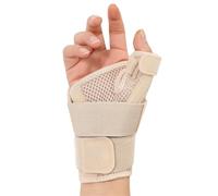 Férula para Pulgar Actualizada para Hombre y Mujer, Estabilizador de Pulgar para Artritis Tendinitis y Esguinces, Muñequera Transpirable de Día y Noche para Dolor(Gray)
