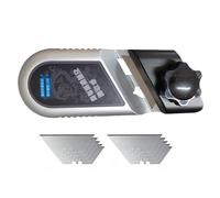 Férula V para paneles de yeso - Herramienta de recorte 45/90 grados, con 10 cuchillas intercambiables, cepillo angular de precisión | Herramienta profesional para carpinteros | Cortador para acabado