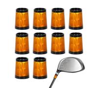 Férulas de Mango de Golf,Férulas de Golf | Fundas para Cabezas de Conductores de Fundas para Cabezas de Palos,10 Uds. De Fundas para Palos de Golf, protegen Tus virolas de Hierro, Juego de Fundas
