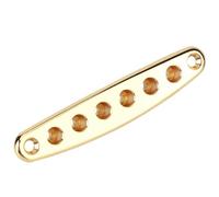 Férulas de Montaje de Placa para Cuerda de Guitarra de Aleación de Zinc para bajo con 2 Tornillos (GOLD)