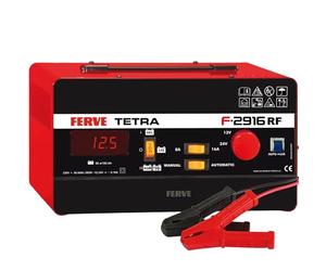 Ferve F-2916 Cargador de Bateria Manual y Automático - Mantenedor Inteligente 8-16A 12/24V - Ideal para Auto, Moto y Camión - Test de Batería y Alternador - Tecnología RF - Para Baterías Plomo-ácido