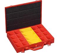 Fervi 0423/1 - Maletín de metal con 20 compartimentos