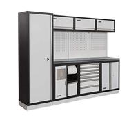 Fervi A008G - Decoración modular para taller con plataforma de acero inoxidable