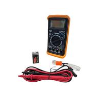 Fervi-Multímetro Digital Con Sonda Temperatura, Con Funda