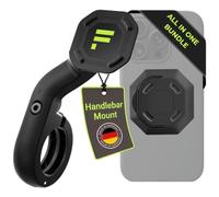 FESCHD Soporte para teléfono móvil para Bicicleta - Soporte Universal y Seguro para Smartphone con Cierre magnético - Fácil de Colocar en Fundas de teléfono móvil - Antivibración y sostenible -
