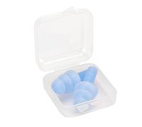 Fesjoy 1 par de tapones reutilizables de silicona para los oídos, resistentes al agua, con reducción de ruido y protección acústica, con caja reutilizable