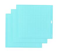 Fesjoy 4 Alfombrillas de Corte Adhesivas Antideslizantes de 4,5 X 6,5 Pulgadas para Máquina Trazadora Cameo Explore, Alfombrillas Agarre Estándar con Marcas Rejilla, Entusiastas la Artesanía (V-1)