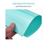 Fesjoy 4 Alfombrillas de Corte Adhesivas Antideslizantes de 4,5 X 6,5 Pulgadas para Máquina Trazadora Cameo Explore, Alfombrillas Agarre Estándar con Marcas Rejilla, Entusiastas la Artesanía (P-1)