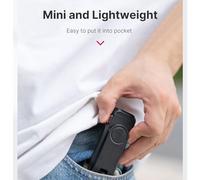 Fesjoy Abrazadera de Soporte para Teléfono Giratorio de 360 ° Soporte Zapata Fría Doble para Teléfono Inteligente Transmisión en Vivo Grabación Video Mini Ligero Fácil Usar Negro