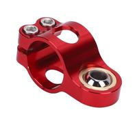 Fesjoy Abrazadera Estabilizadora de Amortiguador de Dirección Universal 25mm Anodizada CNC que Reduce las Oscilaciones para una Conducción Suave (Rojo)