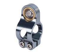 Fesjoy Abrazadera Estabilizadora de Amortiguador de Dirección Universal 25mm Anodizada CNC que Reduce las Oscilaciones para una Conducción Suave (Color Ti)