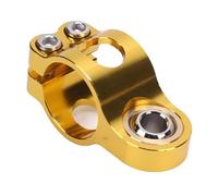 Fesjoy Abrazadera Estabilizadora de Amortiguador de Dirección Universal 25mm Anodizada CNC que Reduce las Oscilaciones para una Conducción Suave (Oro)