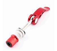 Fesjoy Abrazadera para Sillín de Bicicleta Palanca de Liberación Rápida, Kit Pequeño Cómodo Llevar, Negro, Plateado, Rojo Dorado, 5 Mm X 60 Mm, con Dos Cojines Plástico y un