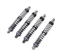 Fesjoy Amortiguador de Resortes Dobles para Coche RC para Modelo a Escala 1/10, Juego de Amortiguadores Aleación 4 (Color Ti)