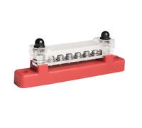 Fesjoy Bloque de Distribución de Energía Barra Colectora 6 Terminales anticorrosión: Versátil y Confiable para Caravanas RV (Rojo Negro)