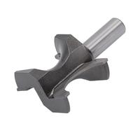 Fesjoy Broca para Enrutador de Cuentas Bullnose, Vástago de 1/2 pulg., Diámetro de Cuentas de 1-1/4 pulg., Broca para Enrutador con Rodamiento Semicircular de Acero de Tungsteno,