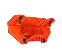 Fesjoy Caja de Sierra Ingletadora para ángulos de Aserrado Precisos, Perfecta para Proyectos Carpintería, Plástico ABS, 14 Pulgadas (14 pulgadas)