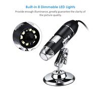 Fesjoy Cámara Microscópica Digital USB Portátil de Mano, Aumento de 1600X con Soporte para Usuarios 7 8 10 Vista (Fesjoyqy1tfab39i-E13894-1000-1)