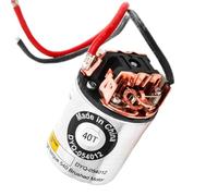 Fesjoy Carcasa de Acero Inoxidable Resistente Al Agua 540 Motor Cepillado 17T Coche de Escalada Alto par Plateado 1 ud. (40T)