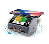Fesjoy Cargador inalámbrico cargador inteligente de doble canal HOTA D6 2 x DC325W 15A para carga inalámbrica para teléfono Lipo NiMH