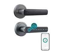 Fesjoy Cerradura electrónica inteligente Fingerprint Door Lock 4 maneras desbloqueadas tuya BT Connection App Desbloqueo contraseña desbloqueo para casas apartamentos